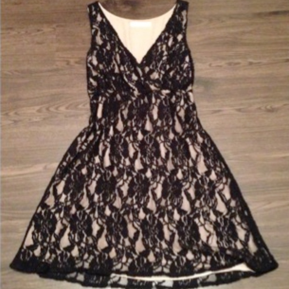 Urban Outfitters black lace dress - M